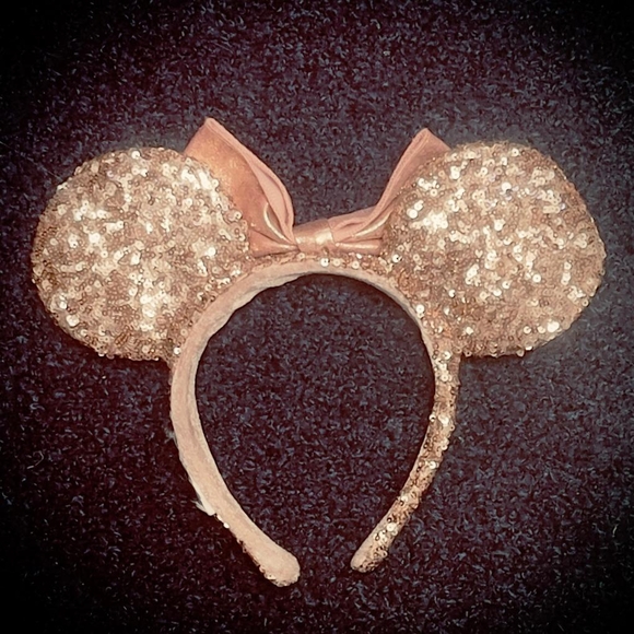 Disney Parks Briar Rose Gold Redesigned Minnie Mouse Ears Headband. - Picture 2 of 2